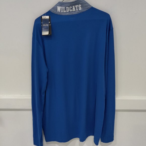 NWT Captivating Men's University of KY Wildcats 1/4 Zip Blue Size M $50 CC261 - Picture 2 of 2